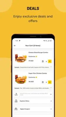 Hardee's UAE-Order online android App screenshot 1